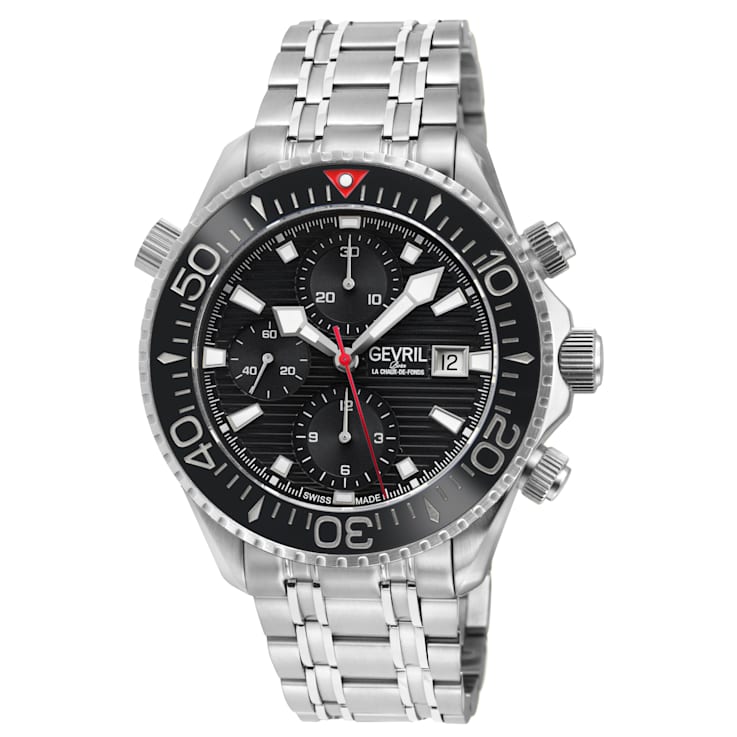 Gevril 48810B Men's Hudson Yards Chronograph Swiss Automatic Watch
