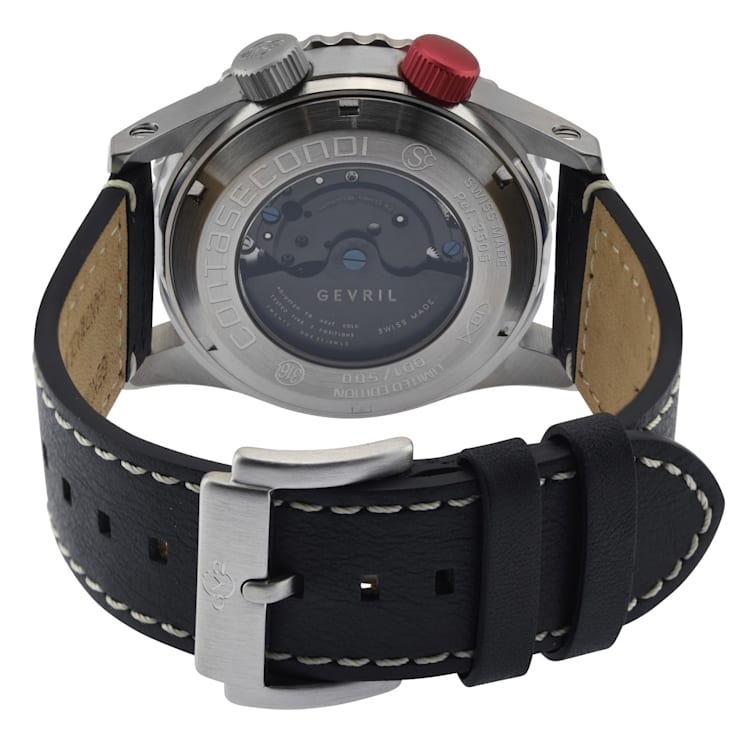 GV2 by Gevril Contasecondi 3505 Men's Swiss Automatic Unidirectional
Bezel Watch