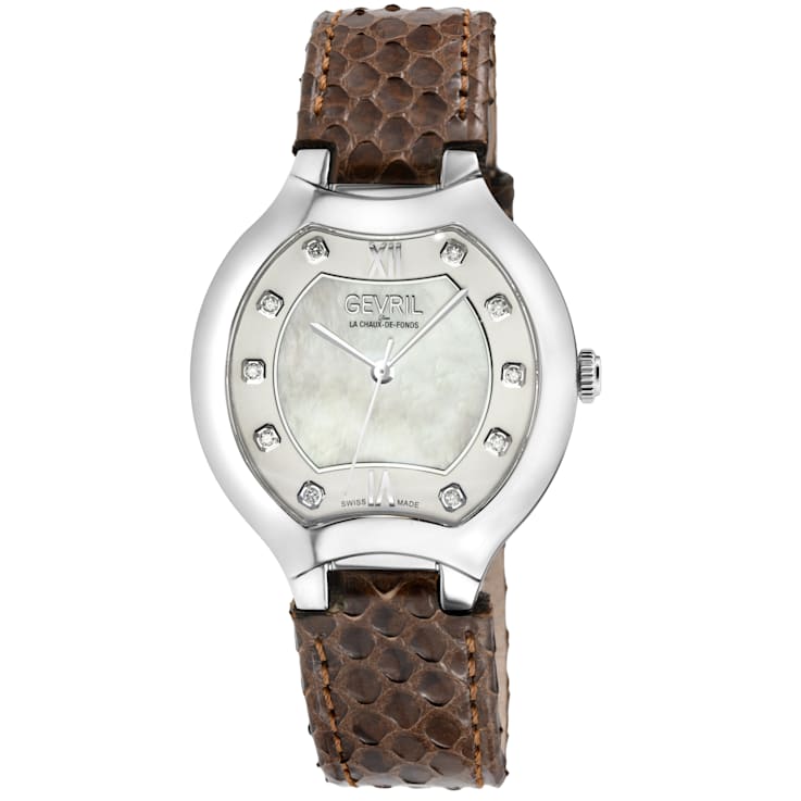 Gevril 11041 Lugano Swiss Quartz Diamond Watch