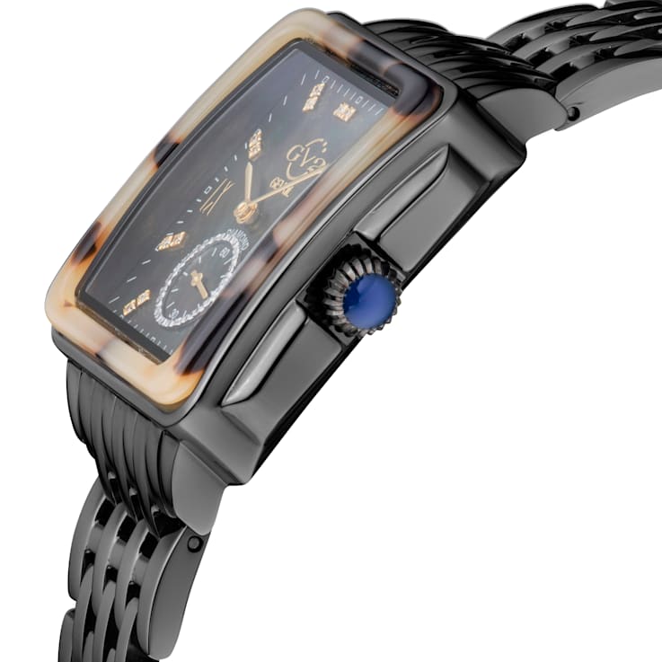 GV2 9243B Women's Bari Tortoise Swiss Quartz Diamond Watch