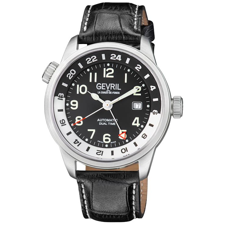 Gevril 46009 Men's Canal St. Automatic GMT Watch
