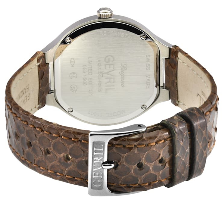 Gevril 11041 Lugano Swiss Quartz Diamond Watch