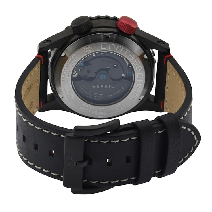 GV2 by Gevril Contasecondi 3508 Men's Swiss Automatic Unidirectional
Bezel Watch