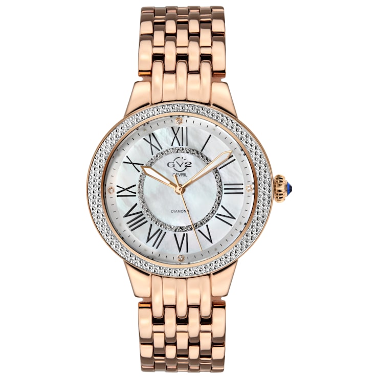 Dira Gold Diamond 38mm Watch in Ivory Mother-of-Pearl