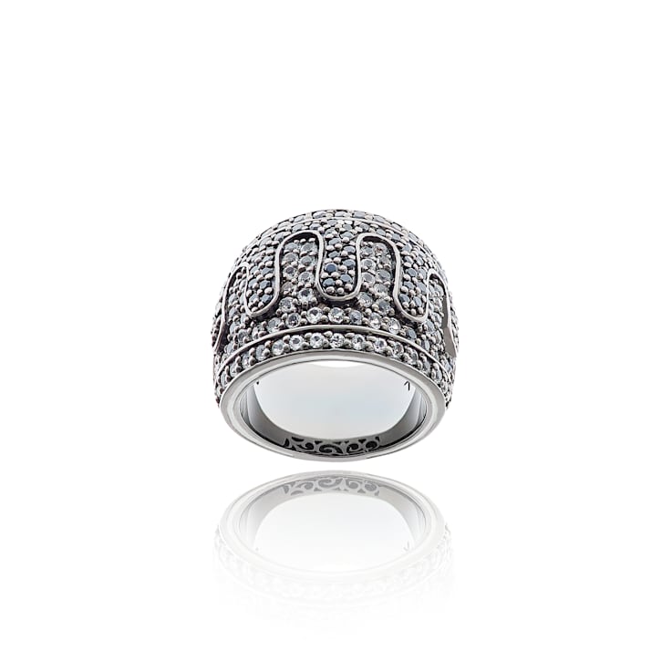 MCL Design Black & White Wave Ring