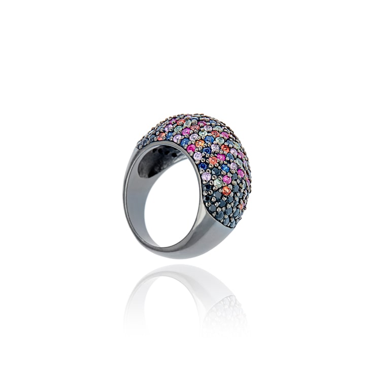 MCL Design Berry Sapphire Stardust Pave Ring
