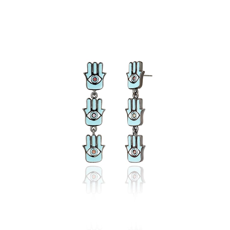 MCL Design Hamsa Drop Earrings