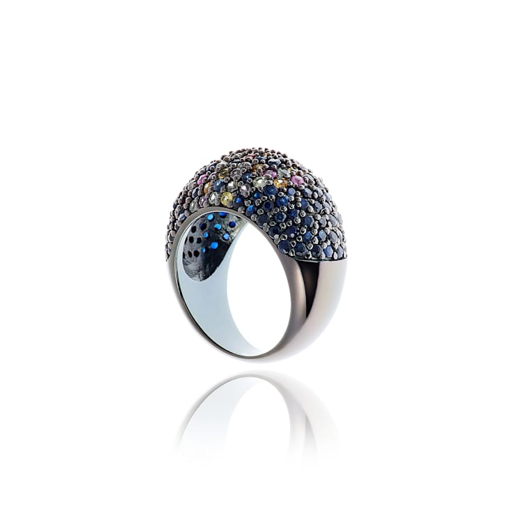 MCL Design Sapphire Stardust Pave Ring