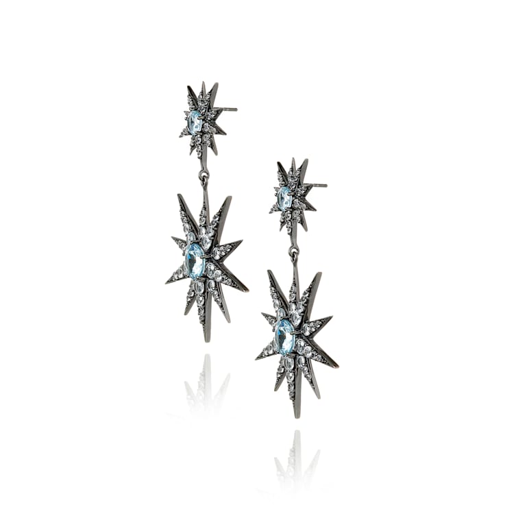 MCL Design Topaz Starburst Drop Earrings