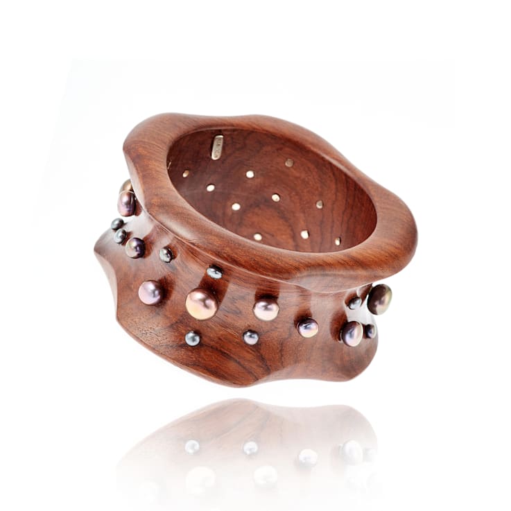 MCL Design Black Pearl Bangle Bracelet