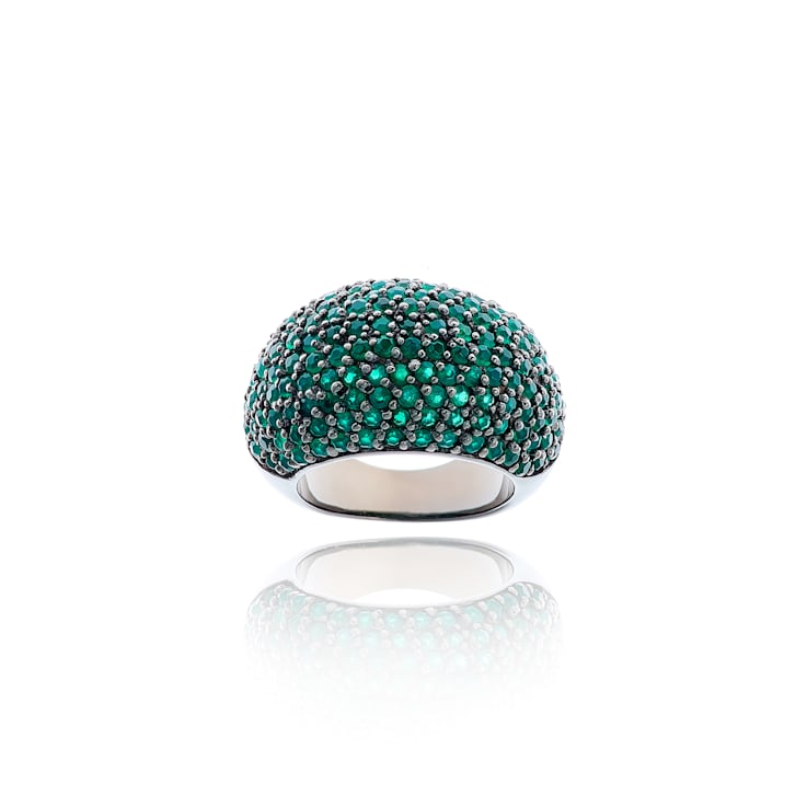 MCL Design Green Stardust Pave Ring