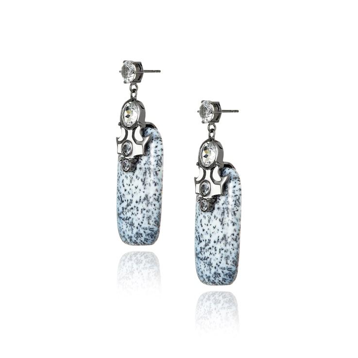 MCL Design Dark Opal Drop Earrings