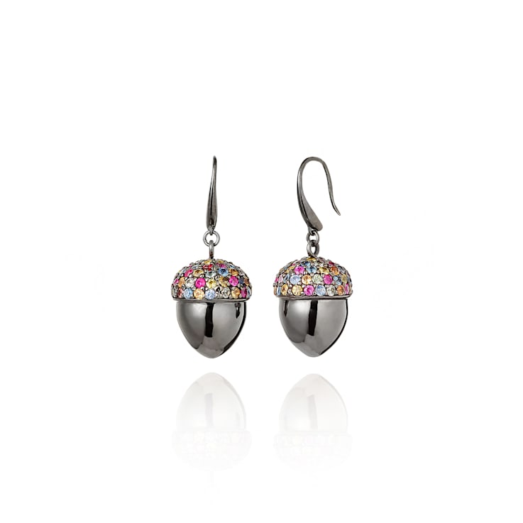 MCL Design Acorn Sapphire Drop Earrings
