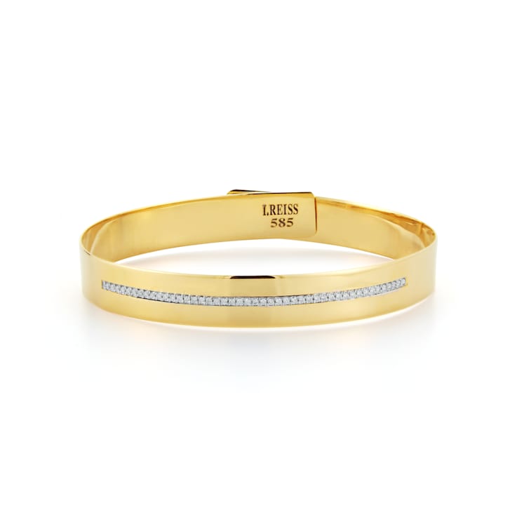 14K Gold 0.27 ct. tw. Diamond Cuff