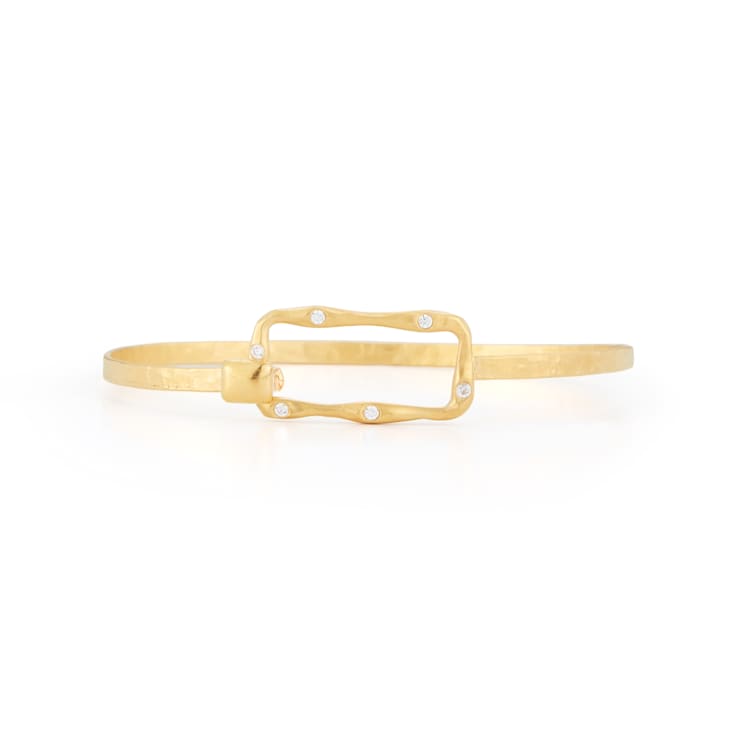 14K Gold 0.11 ct. tw. Diamond Bangle