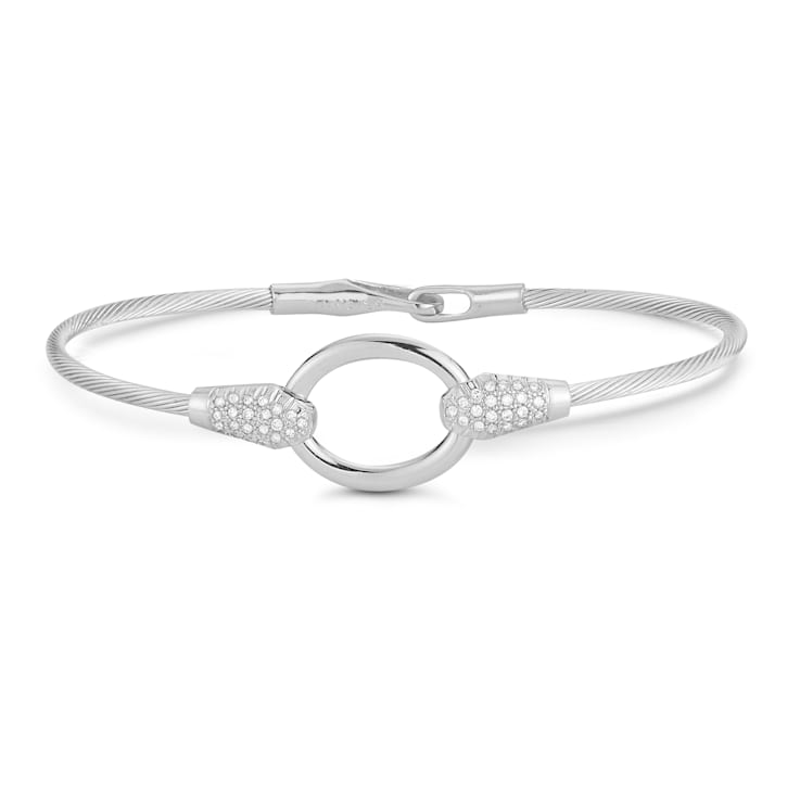 14K Gold 0.28 ct. tw. Diamond Wire Bracelet
