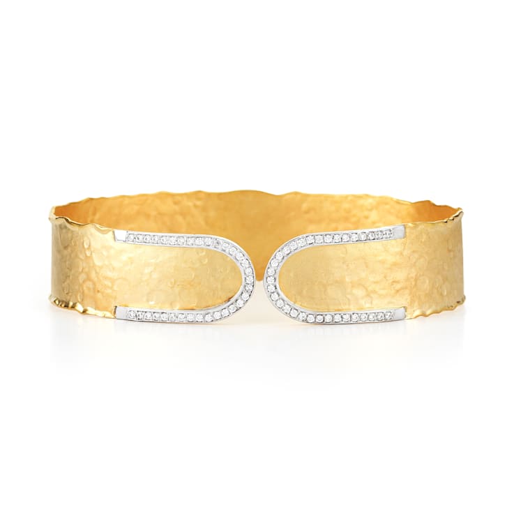14K Gold 0.40 ct. tw. Diamond Cuff Bracelet