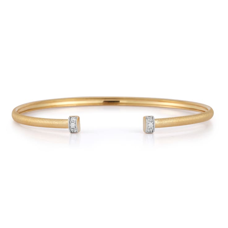14K Gold 0.10 ct. tw. Bangle Bracelet