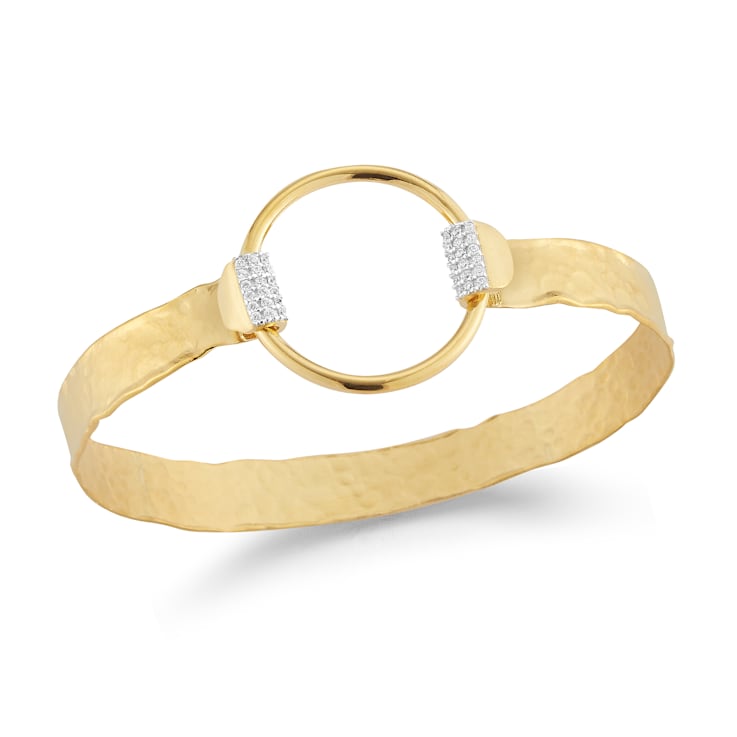 14K Gold 0.22 ct. tw. Diamond Bangle