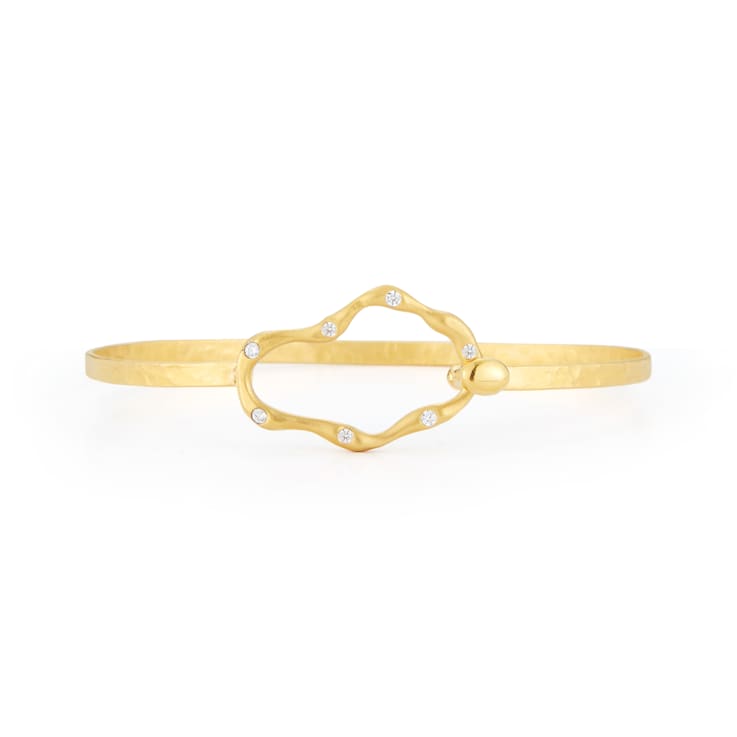 14K Gold 0.13 ct. tw. Diamond Bangle Bracelet