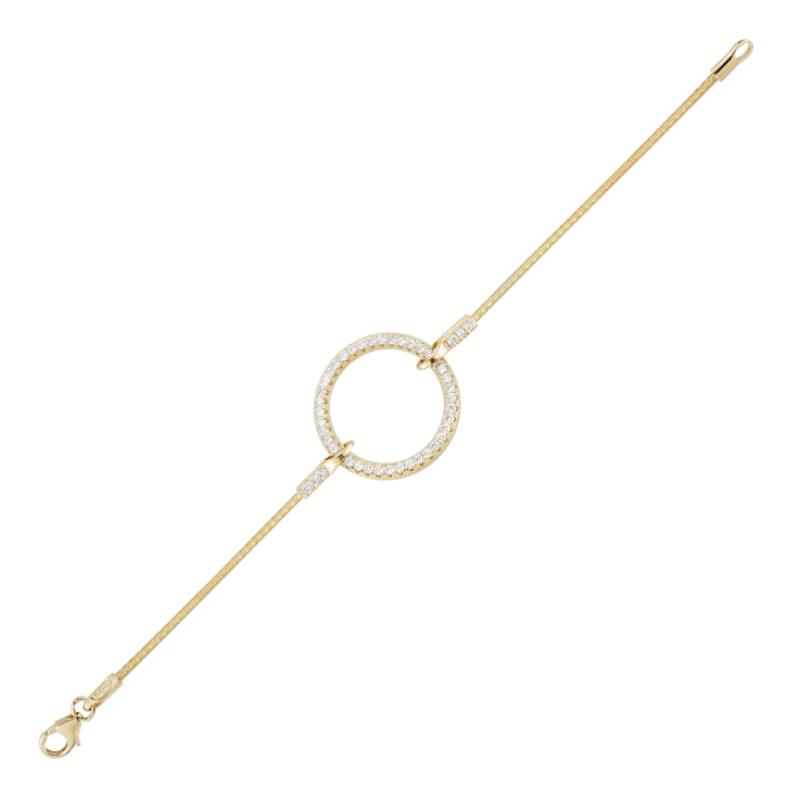 14K Gold 0.78 ct. tw. Diamond Mesh Bracelet