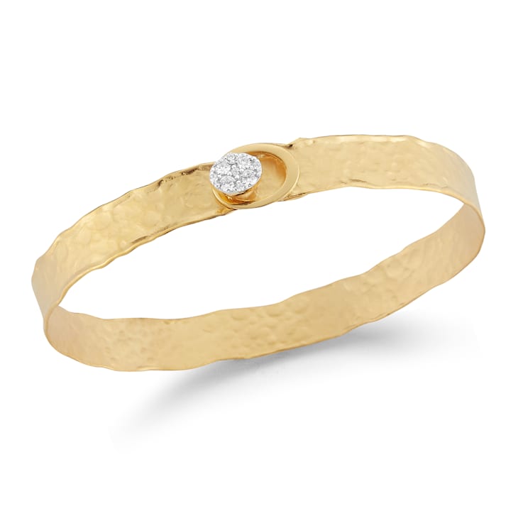 14K Gold 0.22 ct. tw. Diamond Cuff