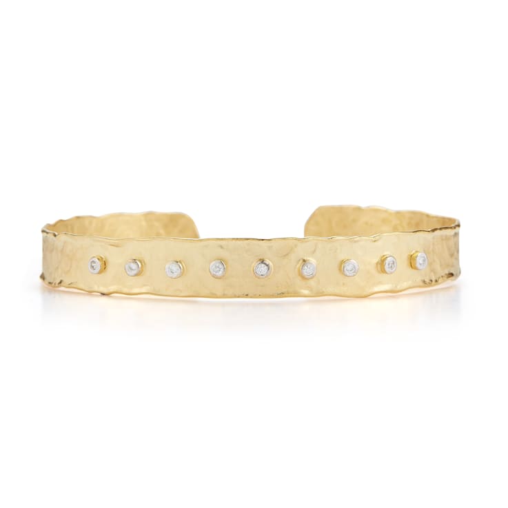 14K Gold 0.14 ct. tw. Diamond Cuff Bracelet