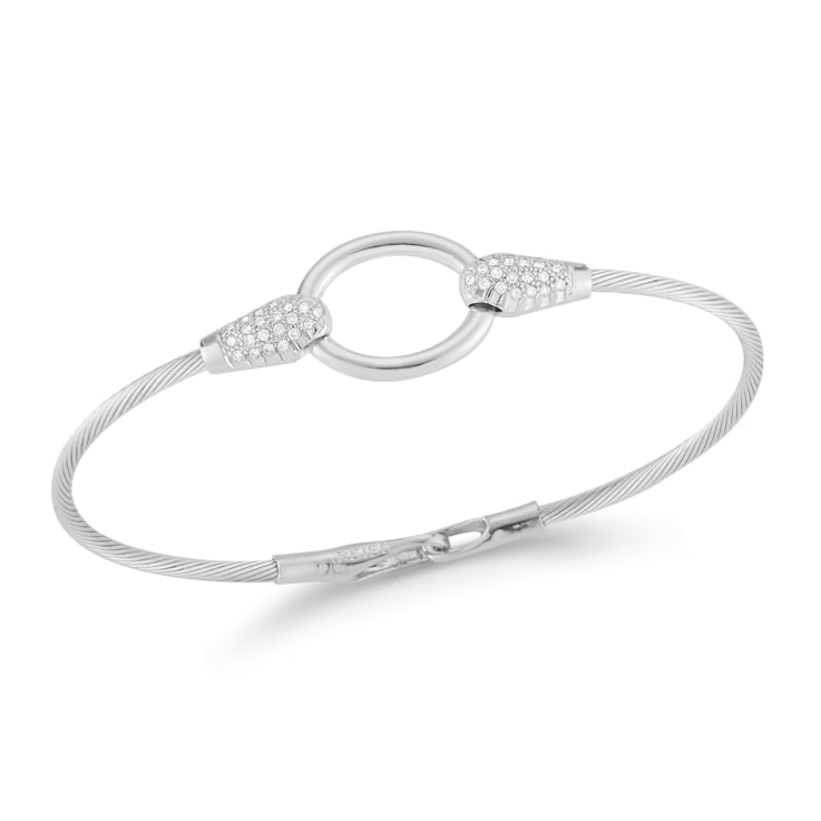 14K Gold 0.28 ct. tw. Diamond Wire Bracelet
