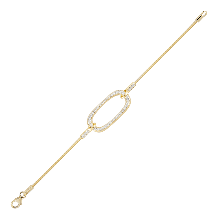 14K Gold 0.75 ct. tw. Diamond Mesh Bracelet