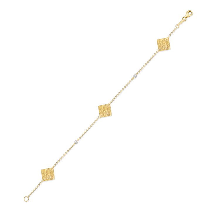 14K Gold 0.03 ct. tw. Gold-by-the-Yard Bracelet