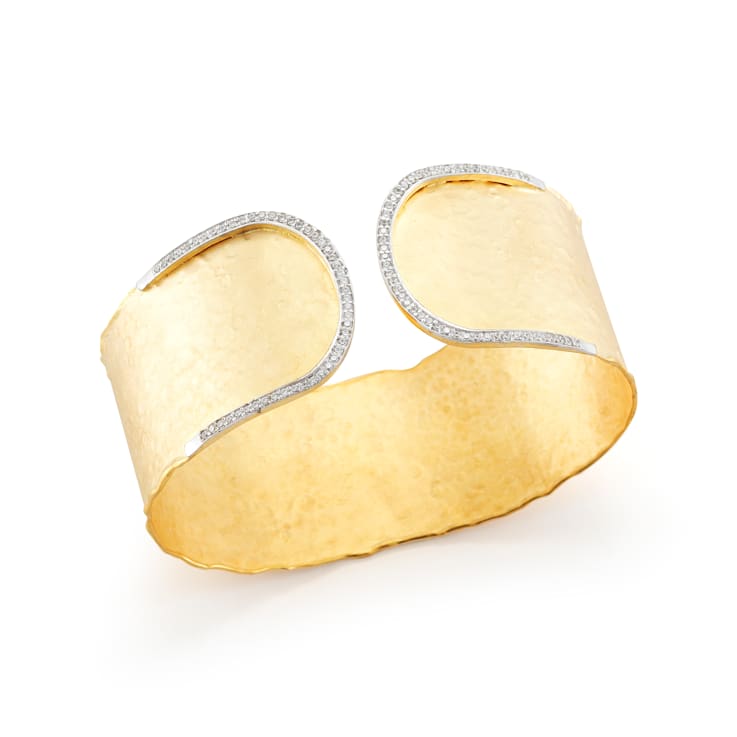 14K Gold 0.59 ct. tw. Diamond Cuff Bracelet