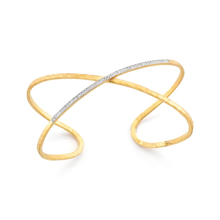14K Gold 0.28 ct. tw. Diamond Bangle