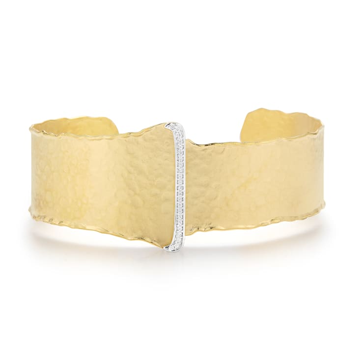 14K Gold 0.14 ct. tw. Diamond Cuff Bracelet
