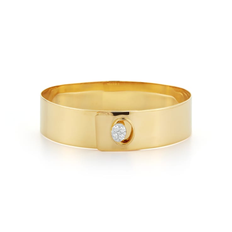 14K Gold 0.23 ct. tw. Diamond Cufflinks Braclet