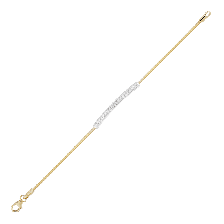 14K Gold 0.20 ct. tw. Diamond Mesh Bracelet