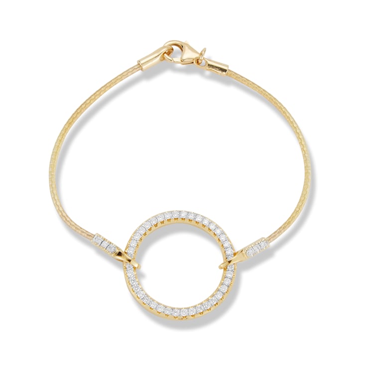 14K Gold 0.78 ct. tw. Diamond Mesh Bracelet