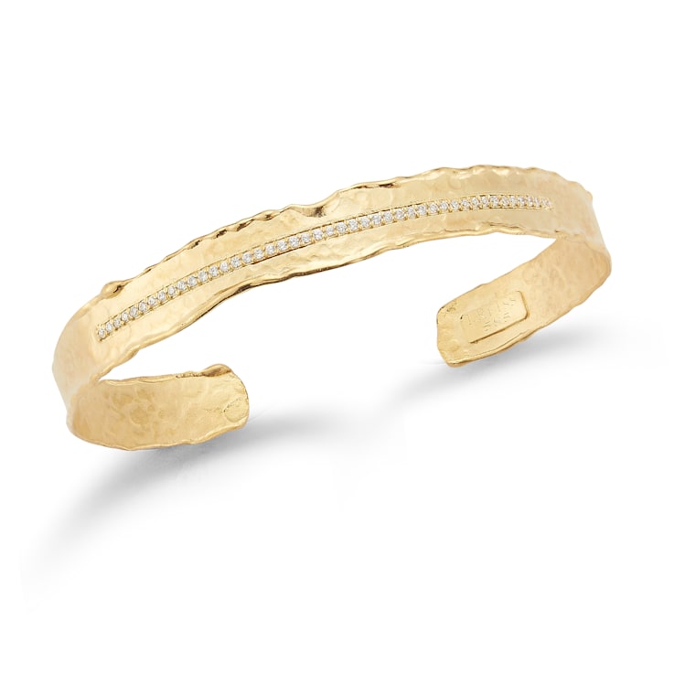 14K Gold 0.27 ct. tw. Diamond Cuff