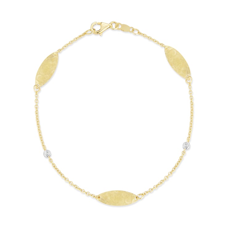 14K Gold 0.03 ct. tw. Diamond Bracelet
