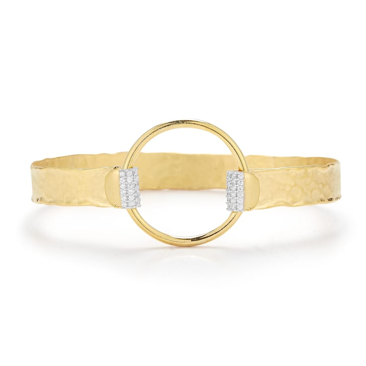14K Gold 0.22 ct. tw. Diamond Bangle
