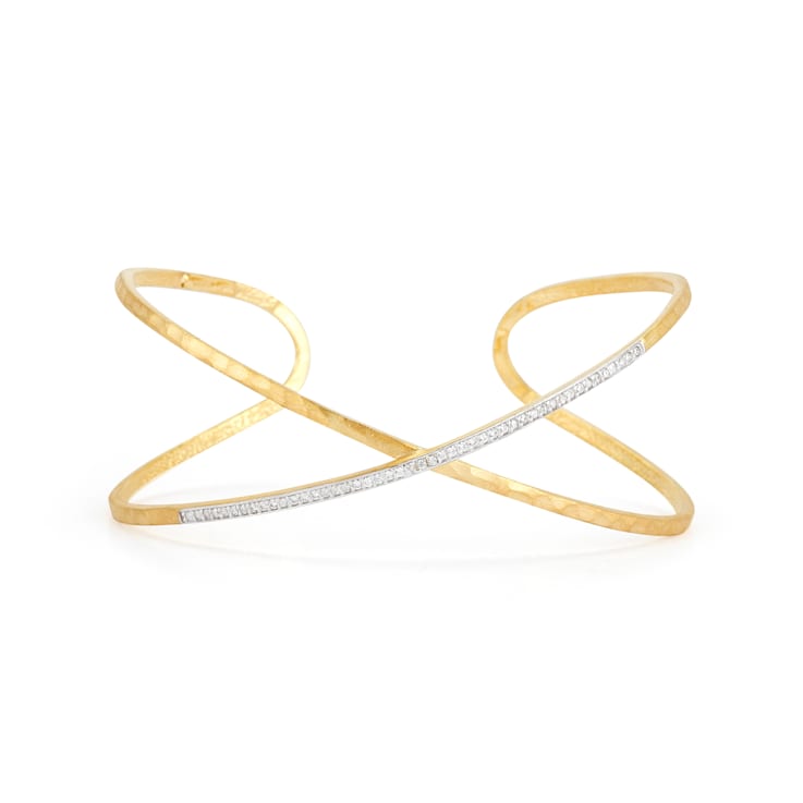 14K Gold 0.28 ct. tw. Diamond Bangle