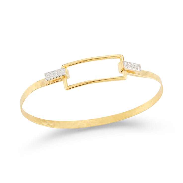 14K Gold 0.16 ct. tw. Diamond Bangle