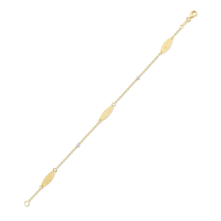 14K Gold 0.03 ct. tw. Diamond Bracelet