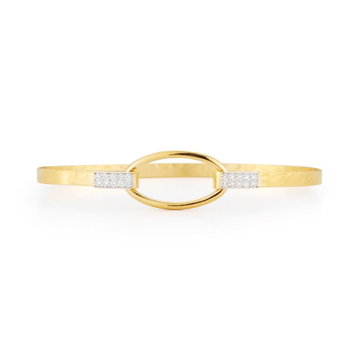14K Gold 0.16 ct. tw. Diamond Bangle