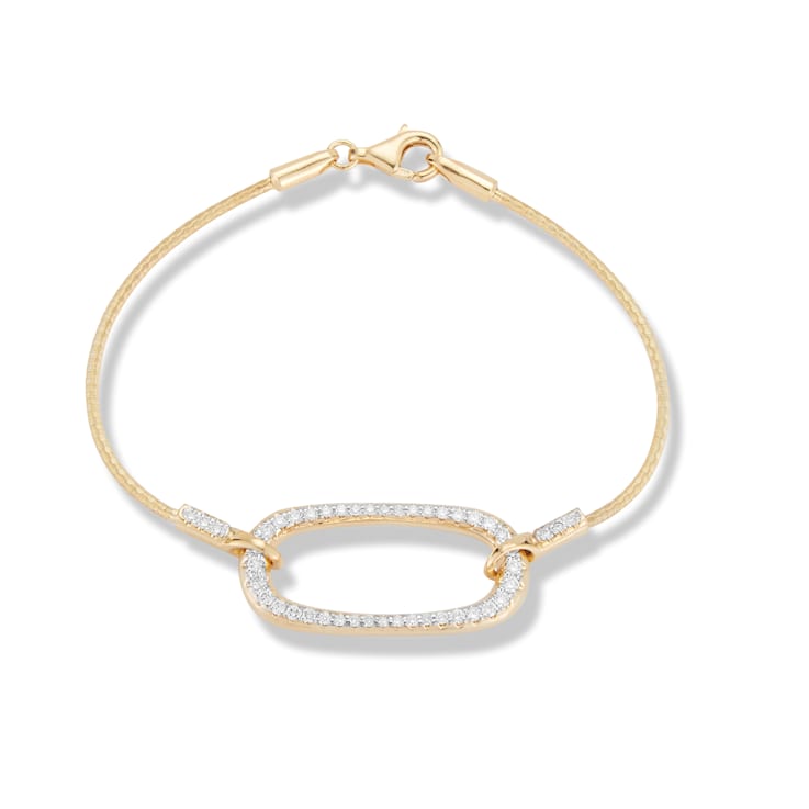 14K Gold 0.75 ct. tw. Diamond Mesh Bracelet