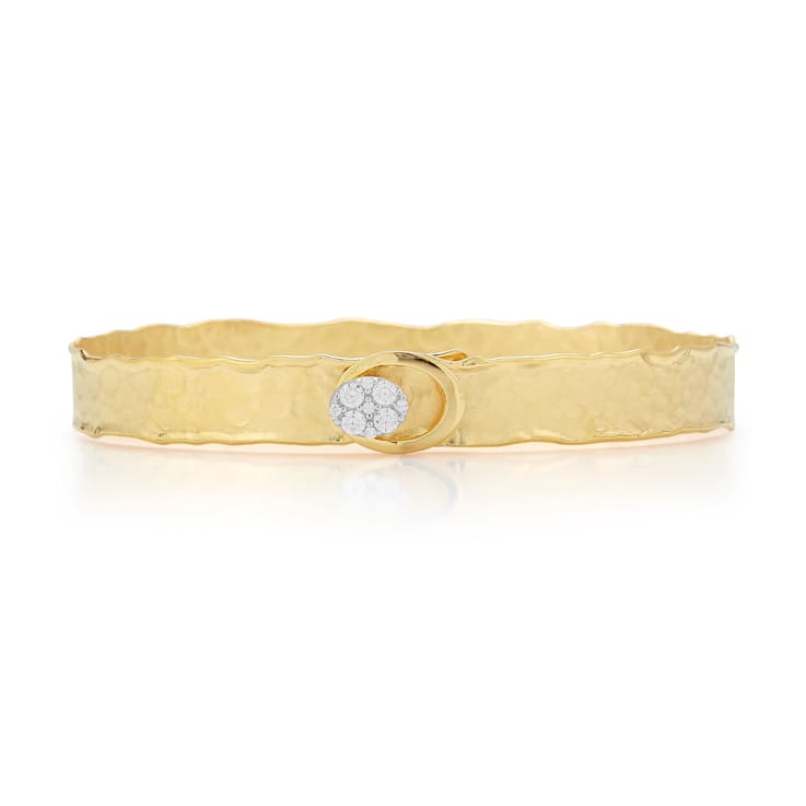 14K Gold 0.22 ct. tw. Diamond Cuff