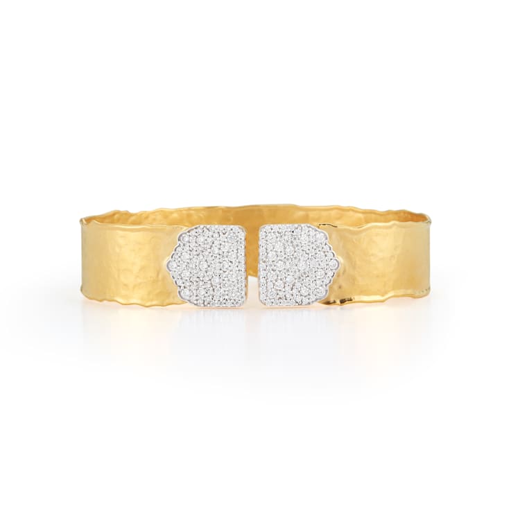 14K Gold 1.54 ct. tw. Diamond Cuff Bracelet