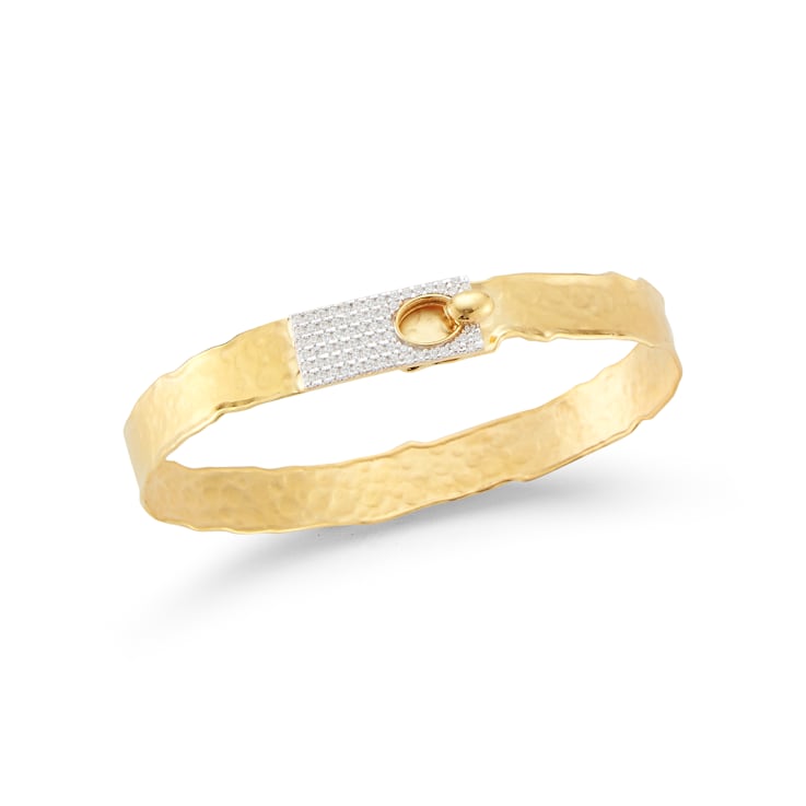 14K Gold 0.42 ct. tw. Diamond Cuff