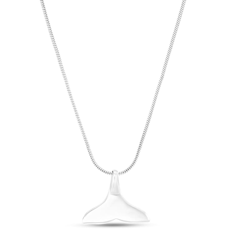 Larimar Tail Rhodium Over Sterling Silver Adjustable Necklace