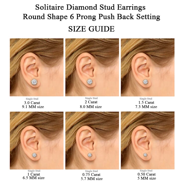 Diamond stud earrings clearance best sale