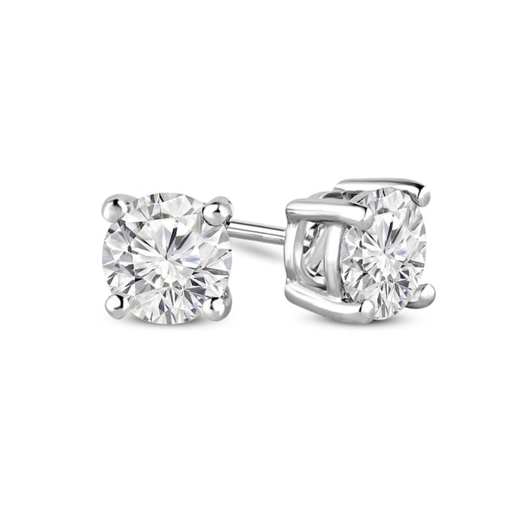 6 Ct 14K Gold IGI Certified Lab Grown Round Shape 4 Prong Diamond Stud  Earrings Friendly Diamonds